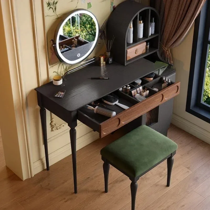 Beauty Makeup Vanity Set - Органайзер-тумба для туалетного столика черного цвета