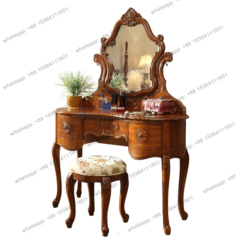Beauty Makeup Vanity Set - yj9 Коричневый туалетный столик для хранения,