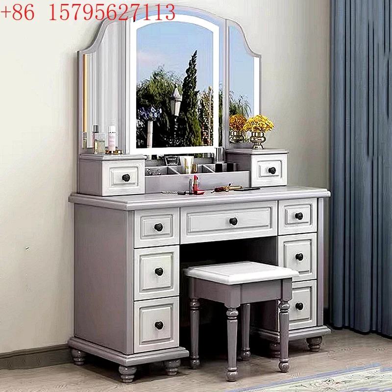 Beauty Makeup Vanity Set - Полный комплект: Эстетичный туалетный столик с